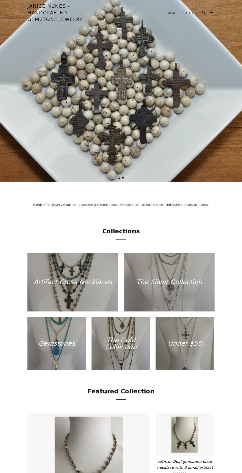 janicenunes.com — Shopify storefront screenshot