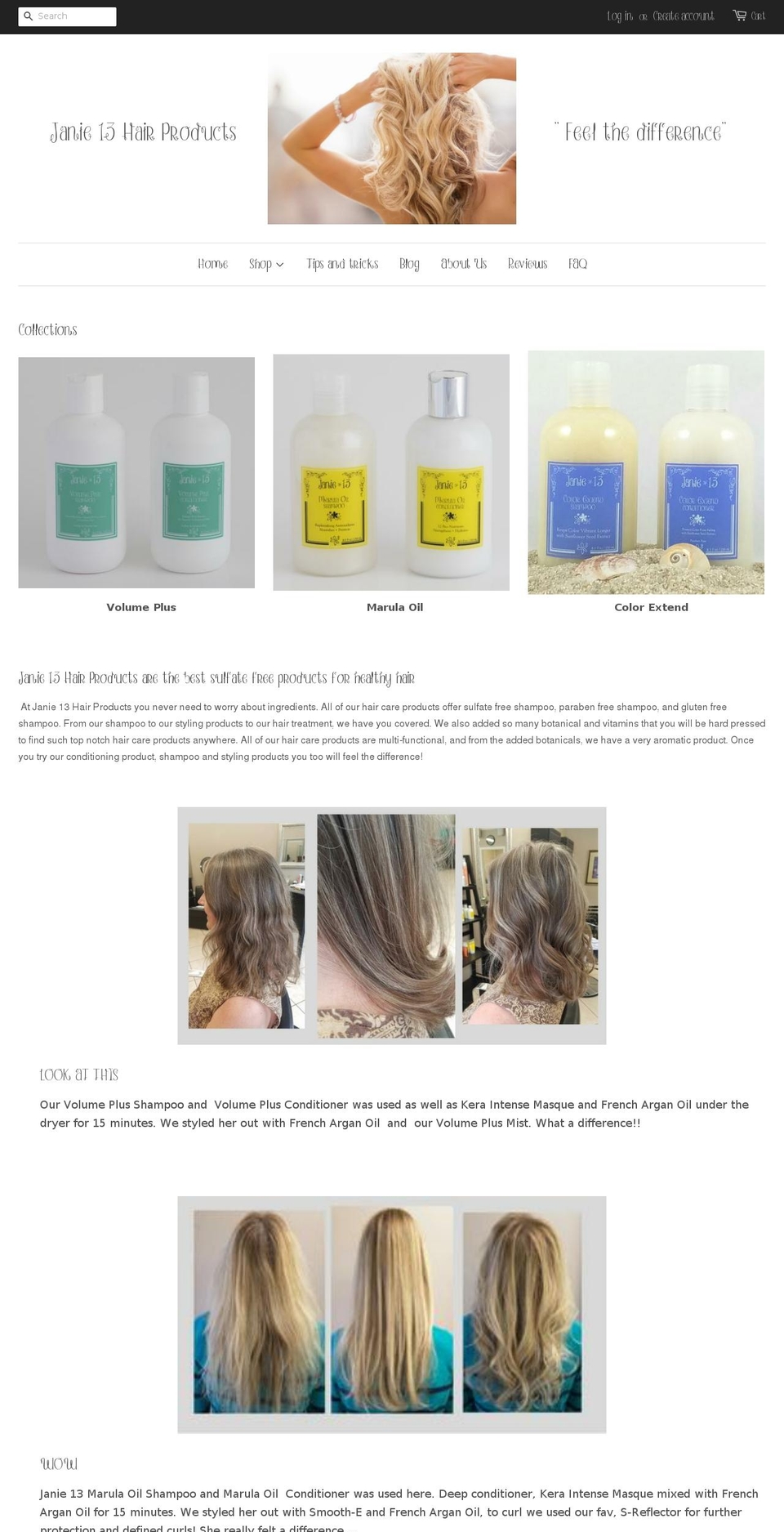 janie13.com shopify website screenshot