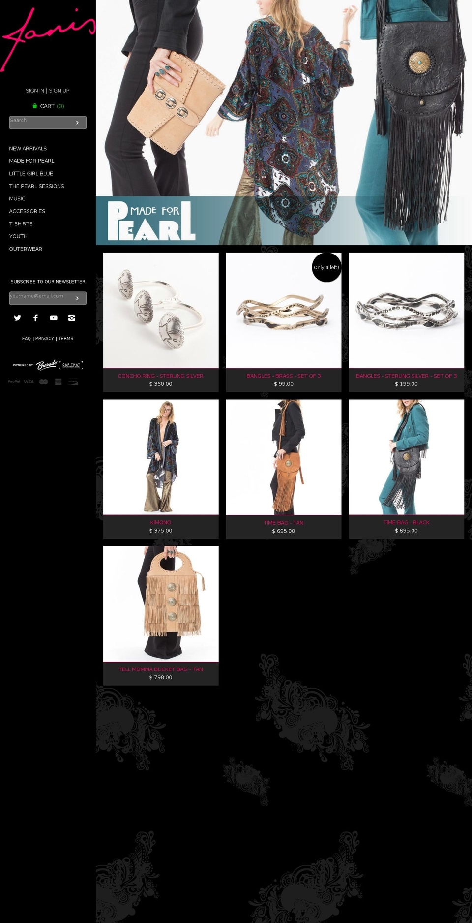 janisjoplinshop.com shopify website screenshot