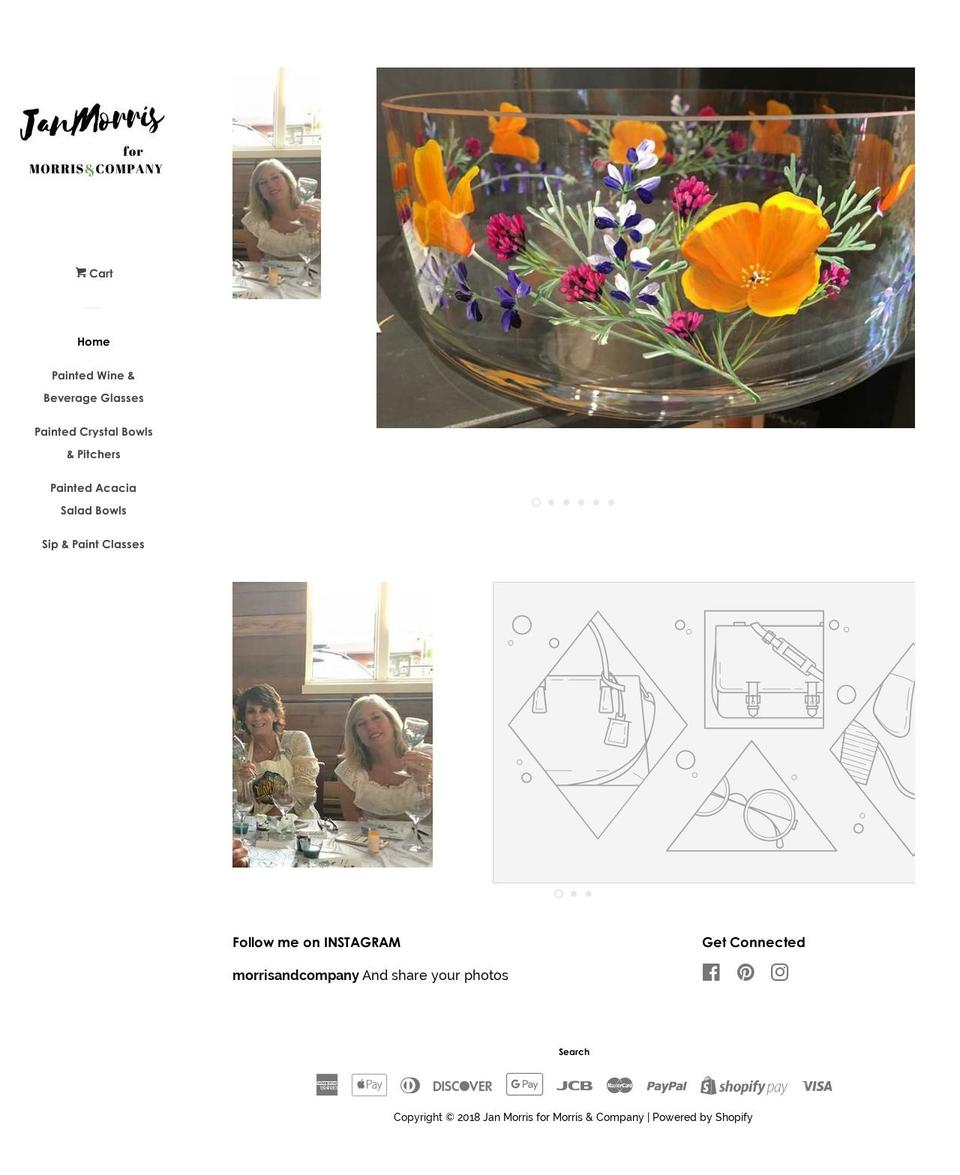 janmorris.com shopify website screenshot