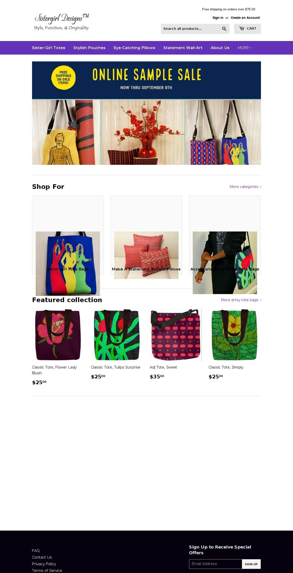 jannethmitchum.com — Shopify storefront screenshot