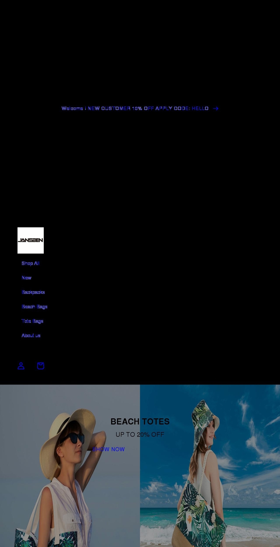 jansben.com shopify website screenshot