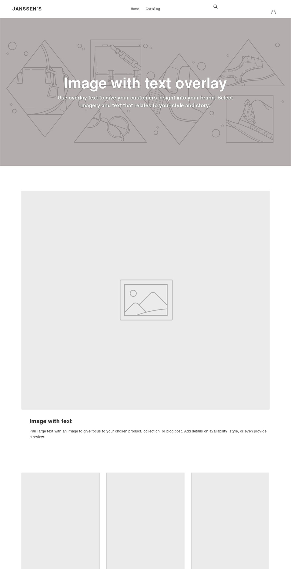 janssen-s.myshopify.com shopify website screenshot