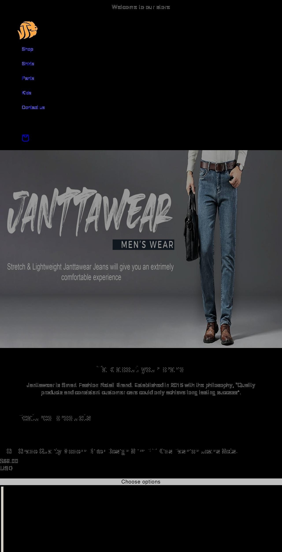 jantta.com shopify website screenshot