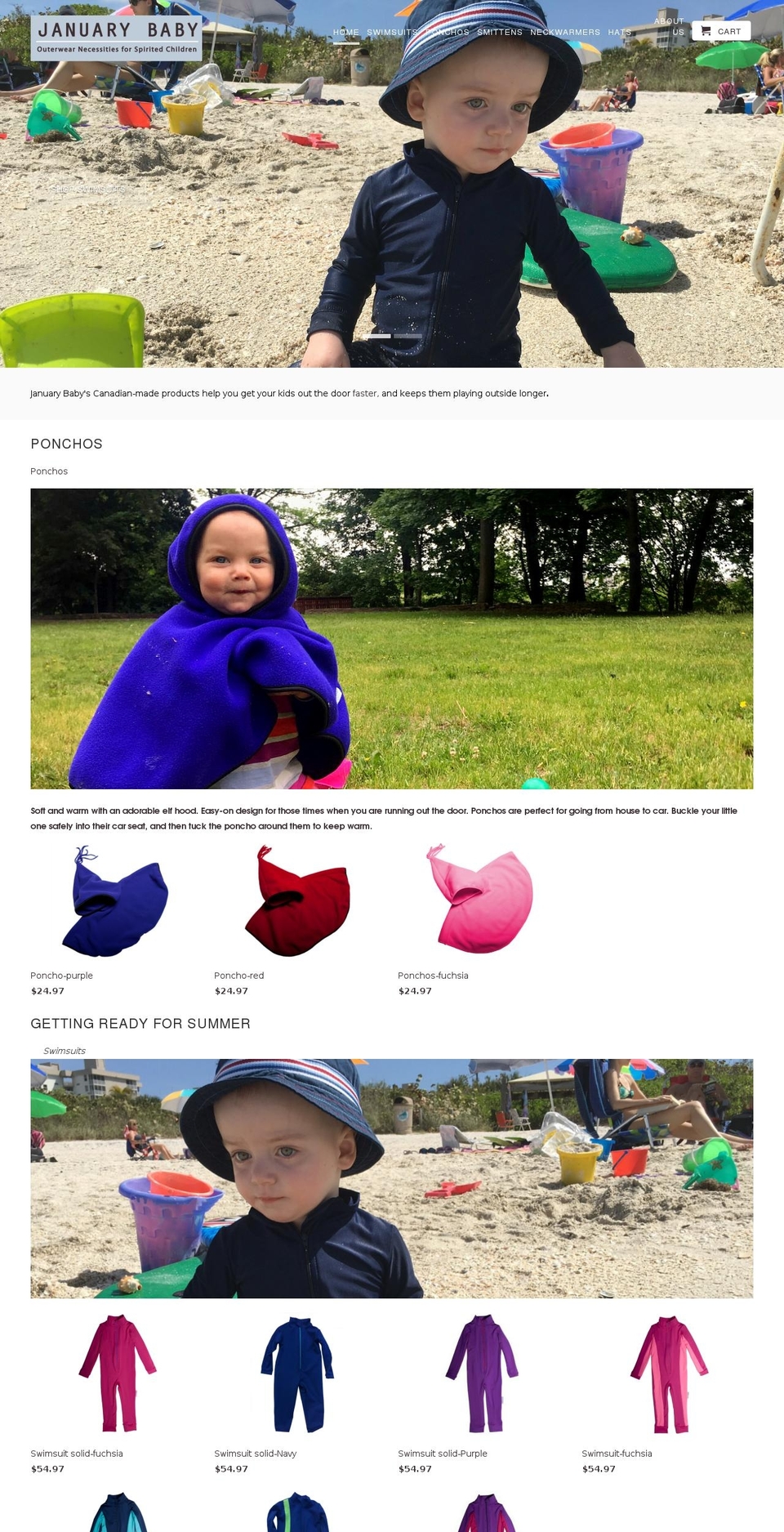 januarybaby.com shopify website screenshot