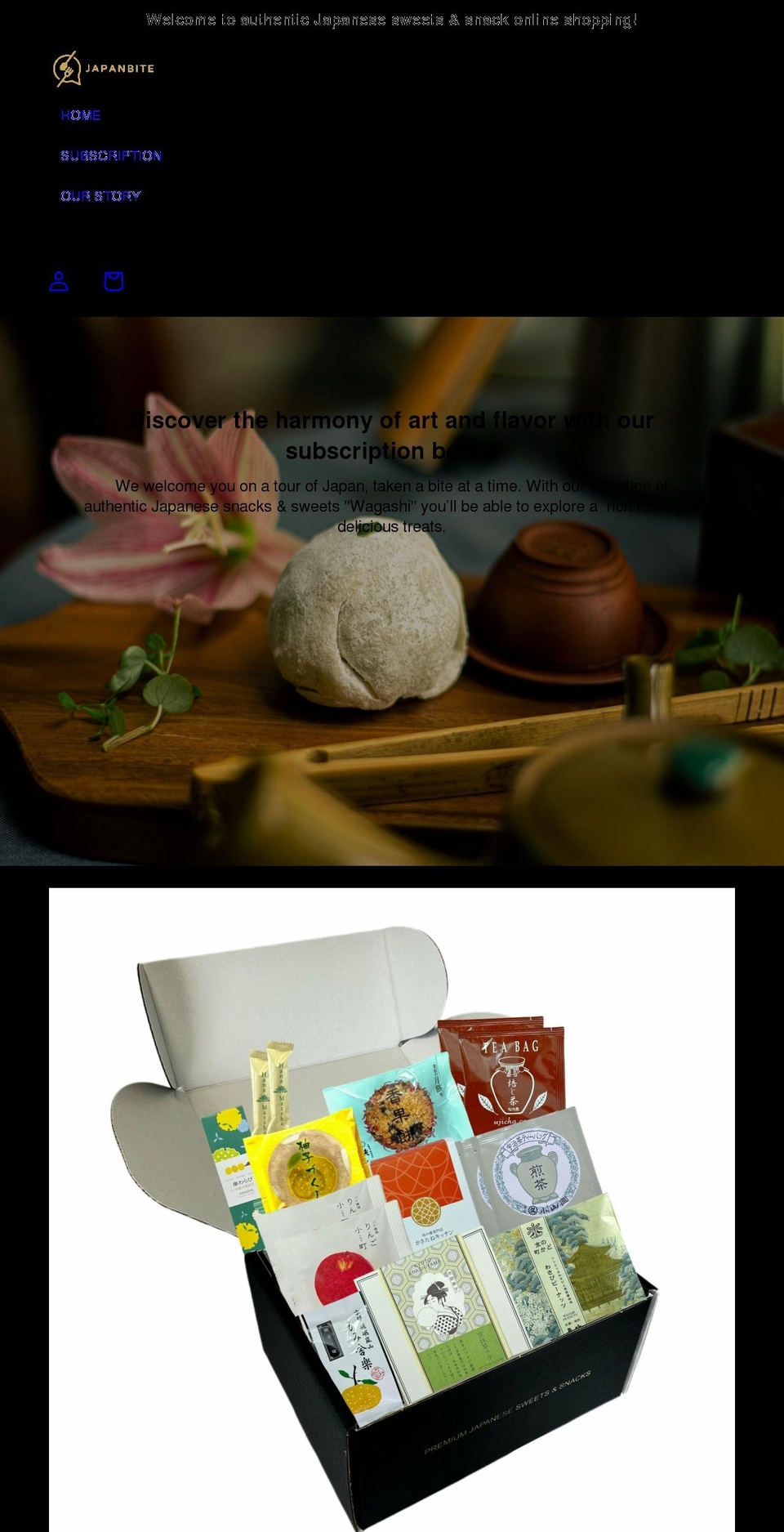 japanbite.com shopify website screenshot