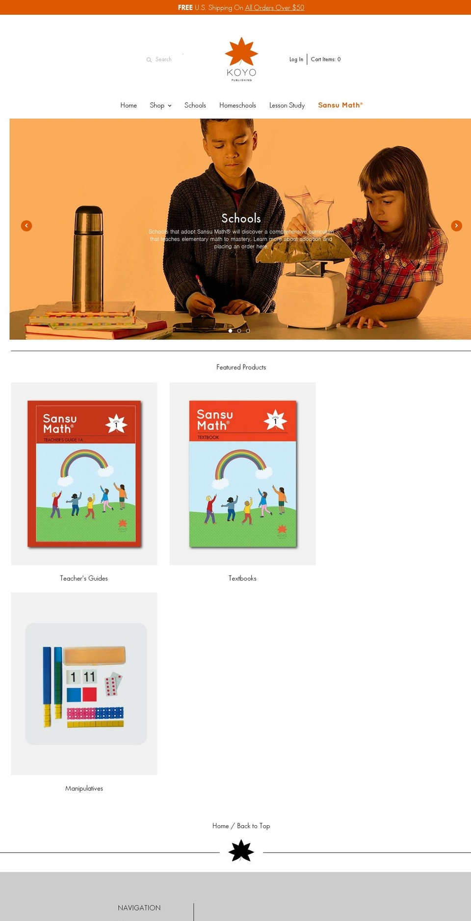 japanesemath.com — Shopify storefront screenshot