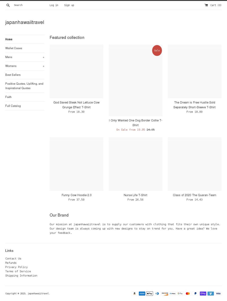 japanhawaiitravel.com shopify website screenshot