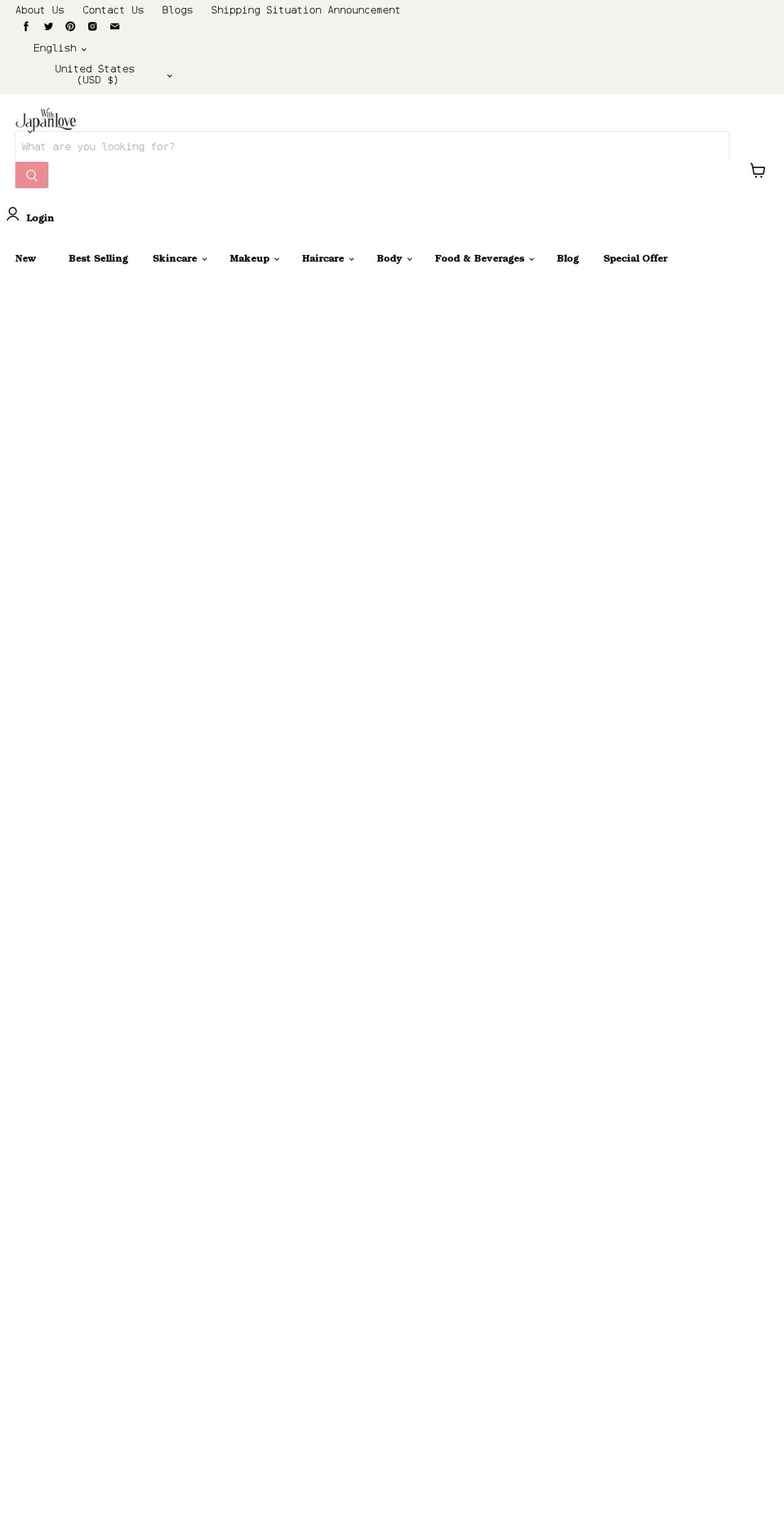 japanwithlovestore.com shopify website screenshot