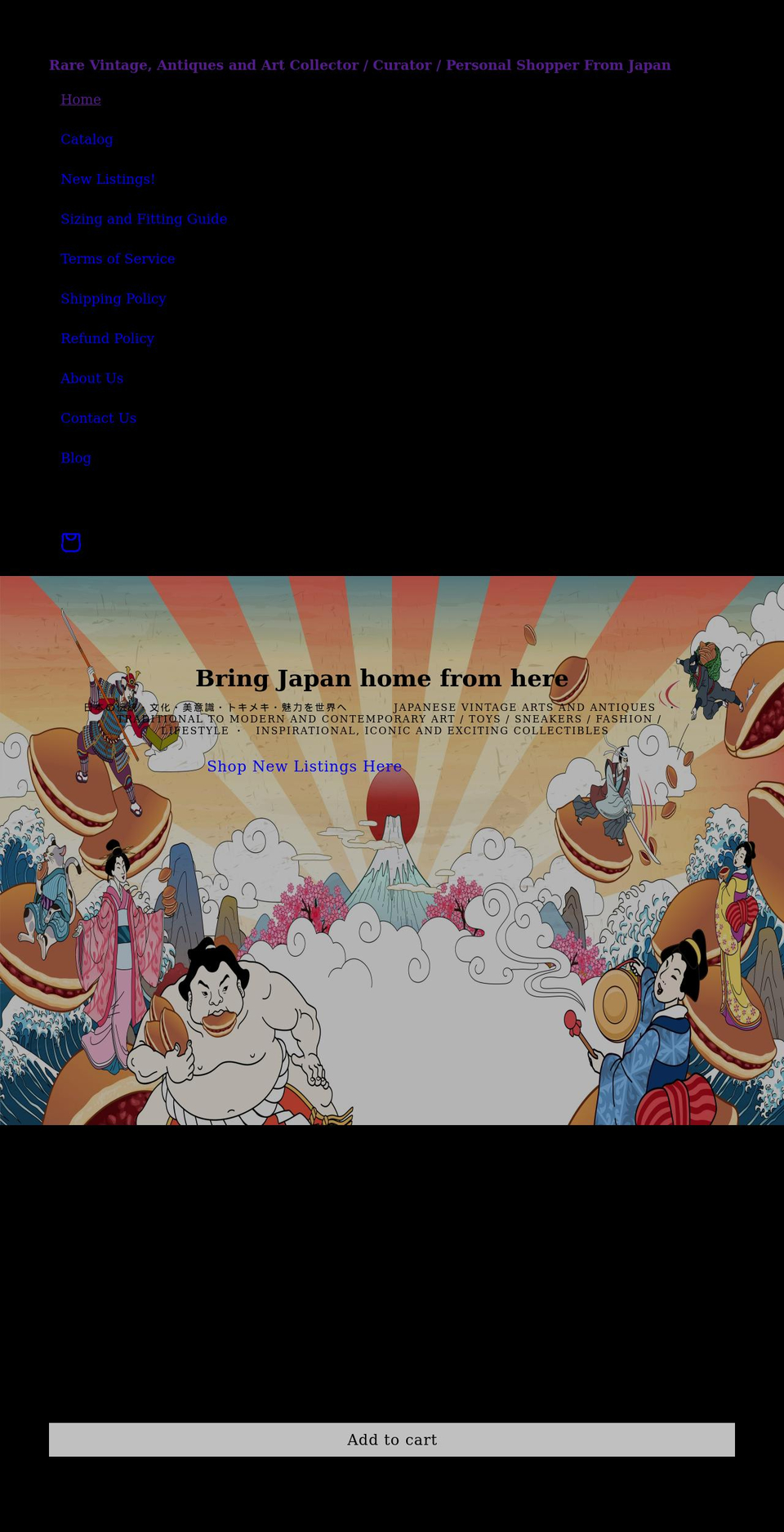 japonista.com shopify website screenshot