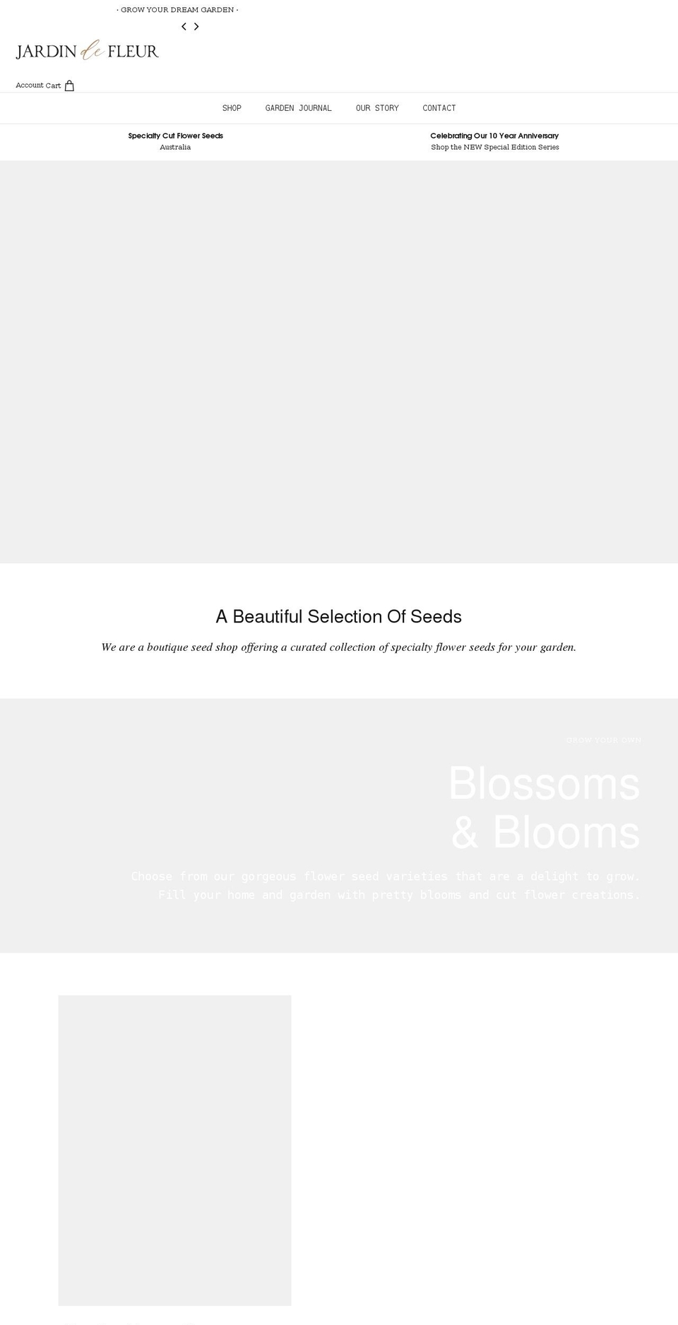 jardindefleur.com shopify website screenshot