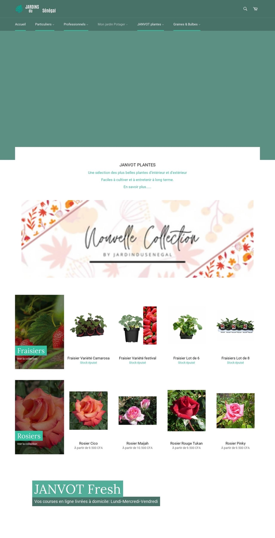 jardindusenegal.com shopify website screenshot