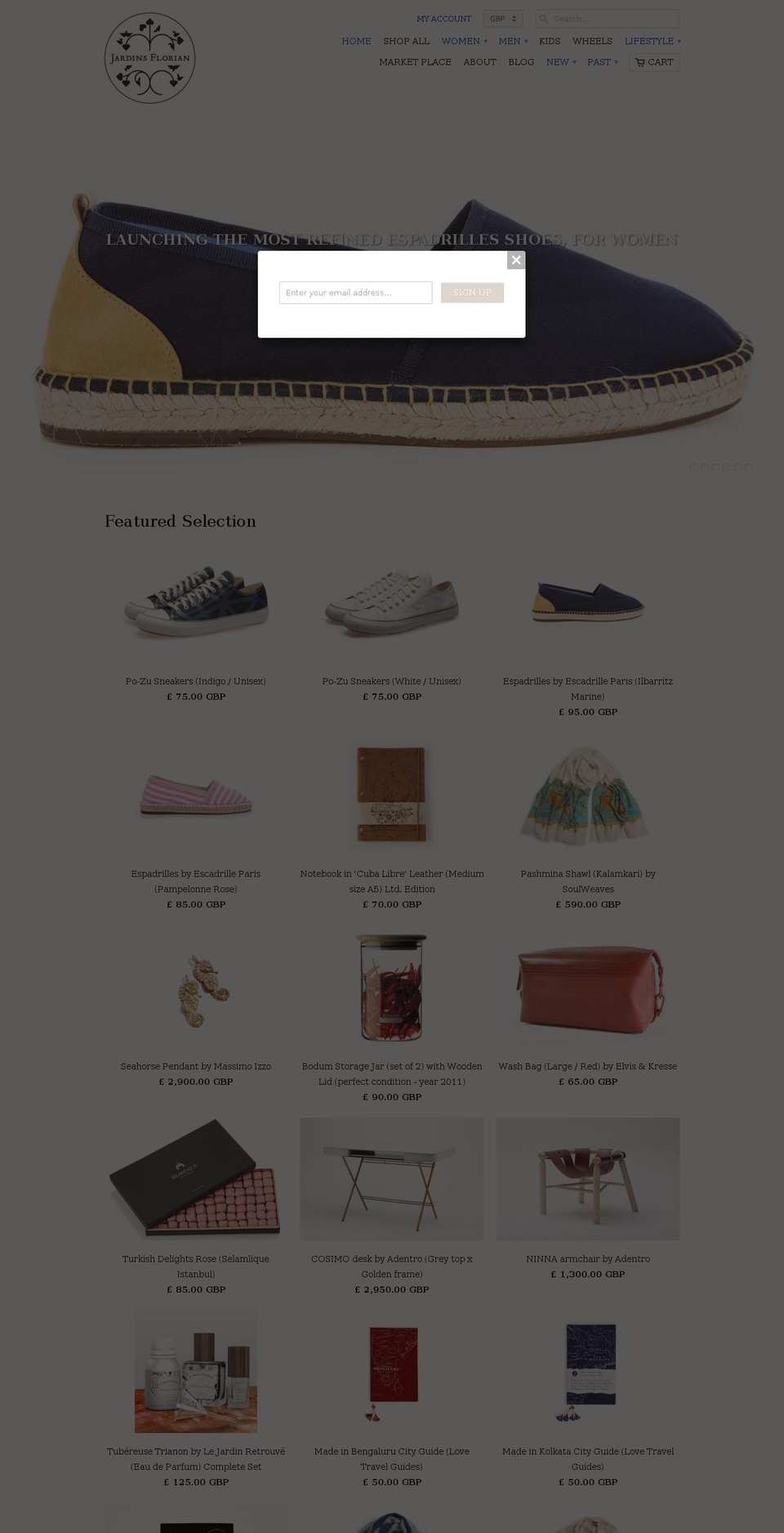 jardinsflorian.in shopify website screenshot