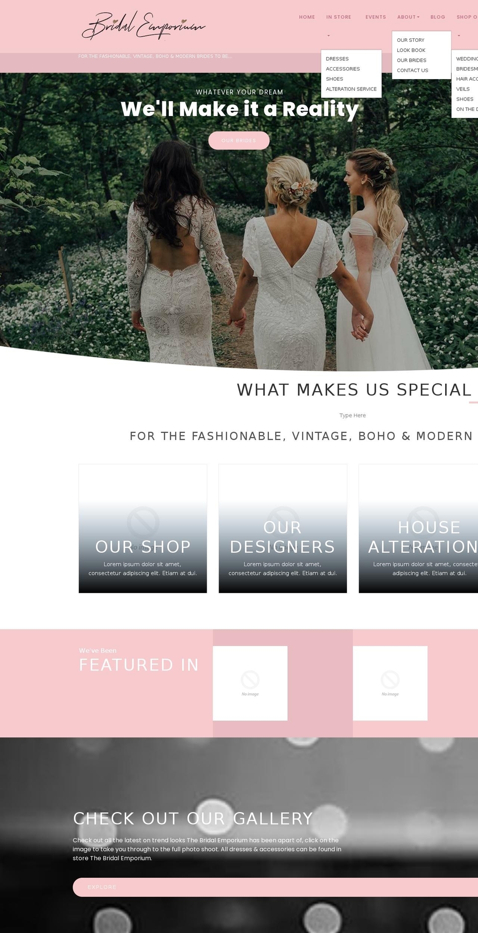 jarilo-bridal-emporium.myshopify.com shopify website screenshot