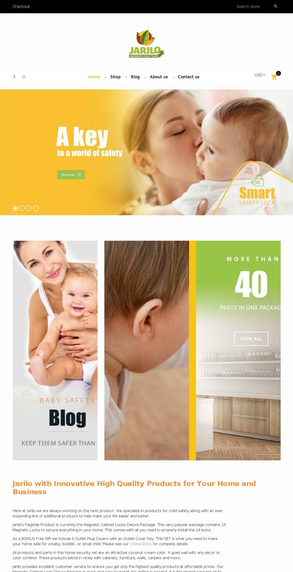 theme301 Shopify theme site example jariloproducts.com