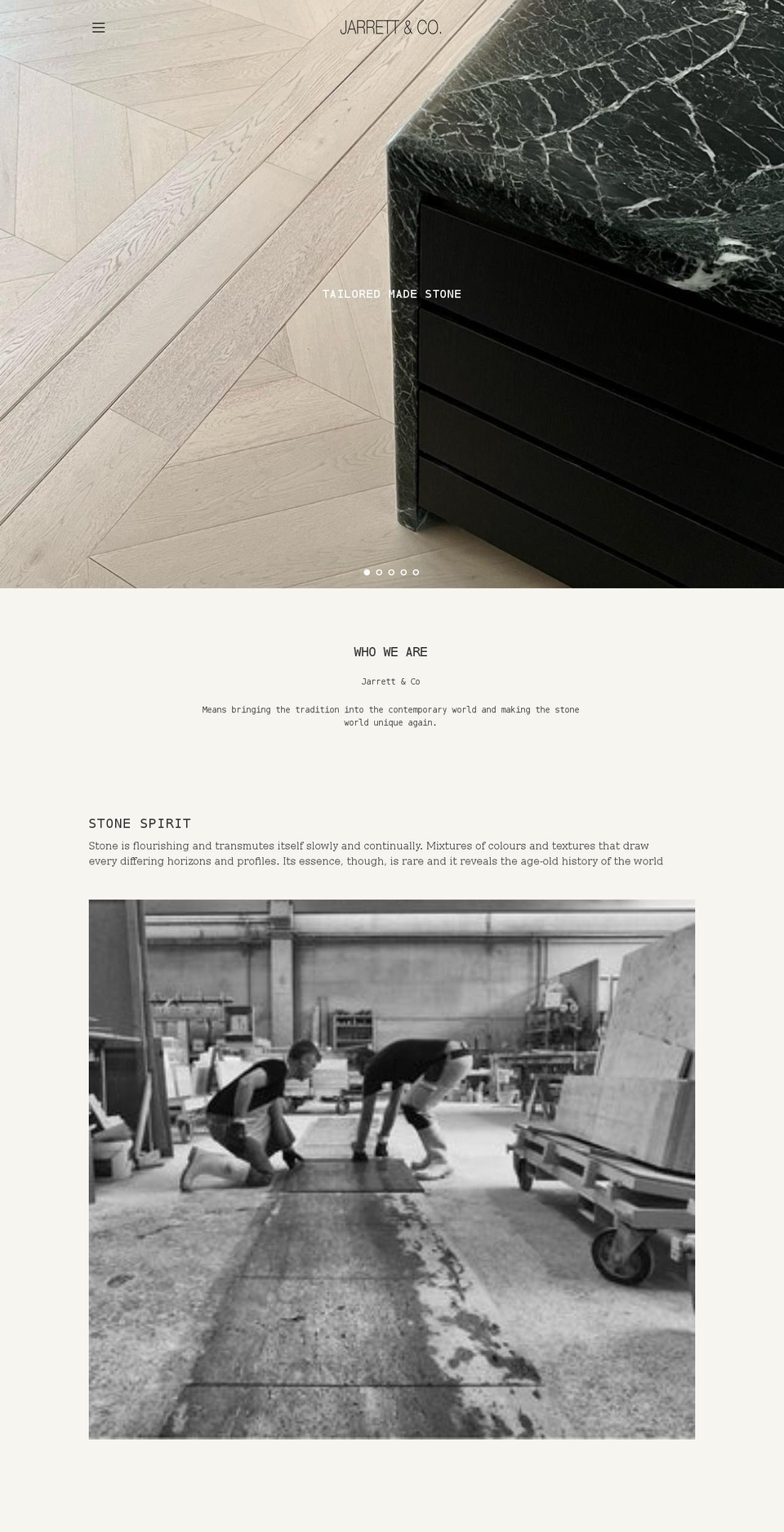 jarrettandco.com shopify website screenshot