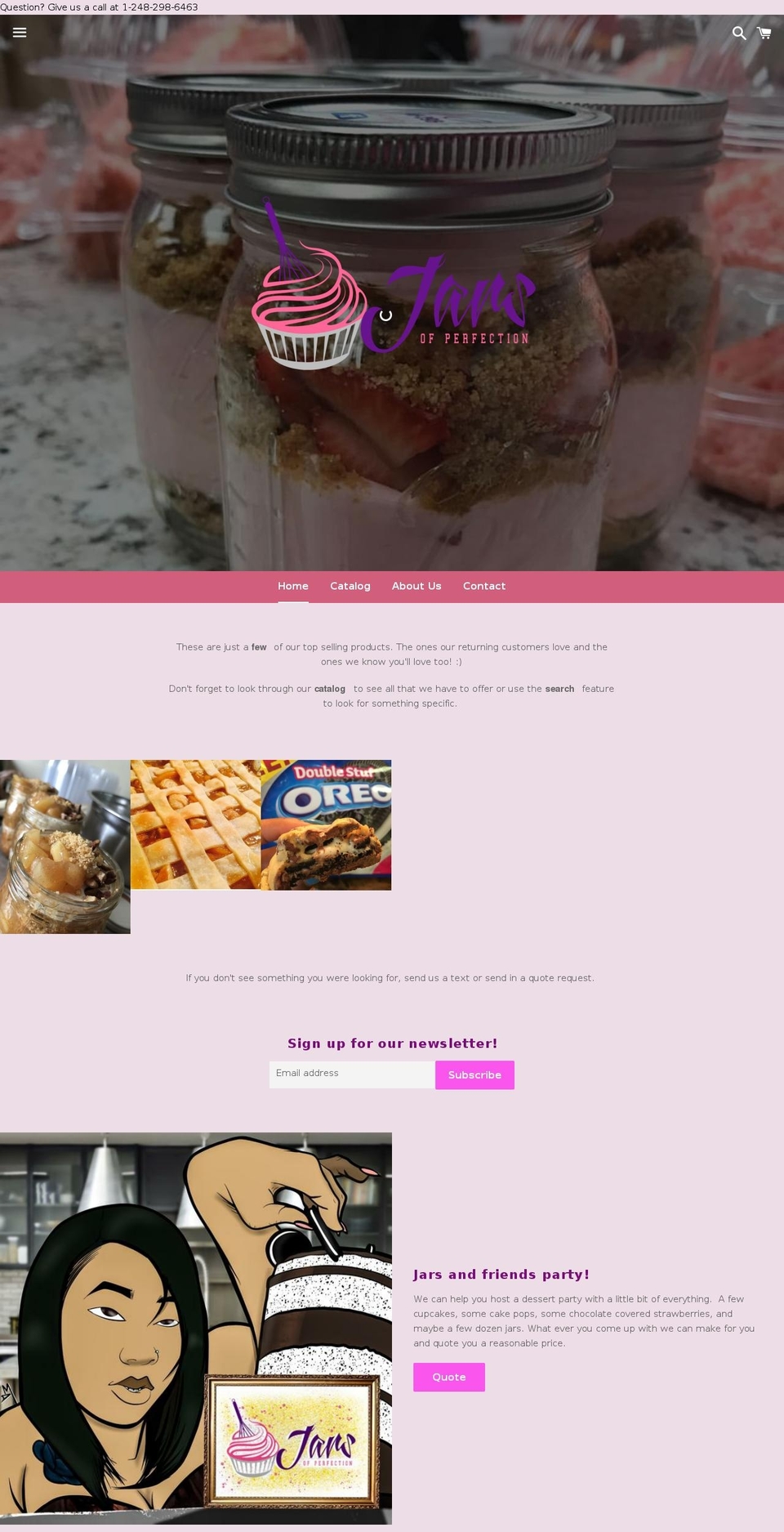 jarsofperfection.com — Shopify storefront screenshot