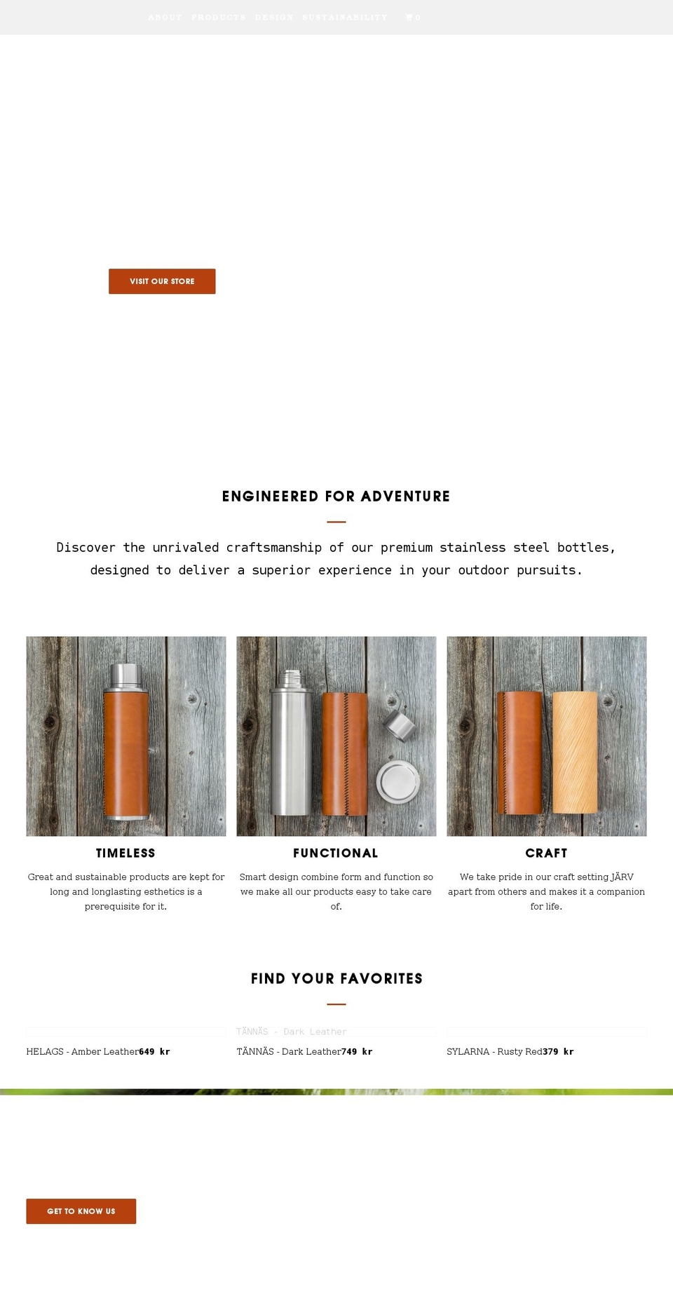 jarvoutdoor.com shopify website screenshot