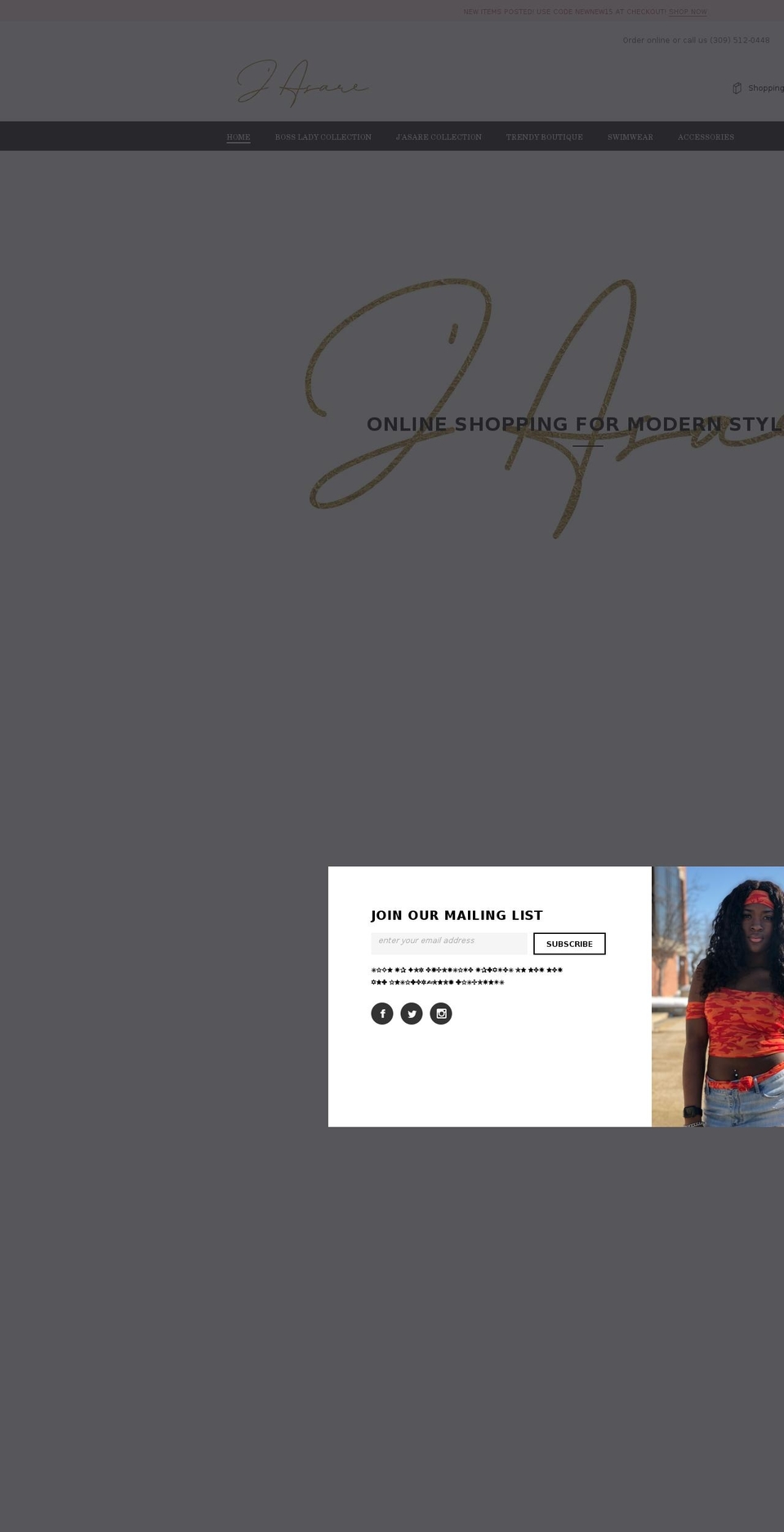 jasare.com shopify website screenshot