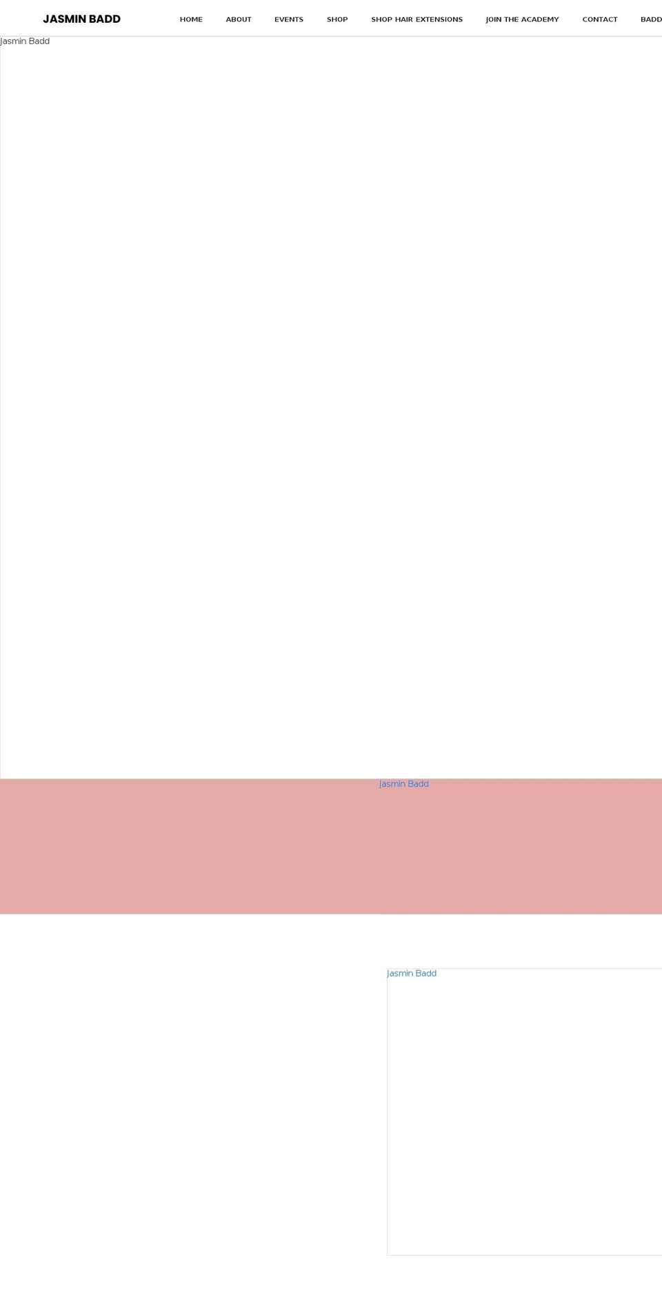 jasminbadd.com shopify website screenshot