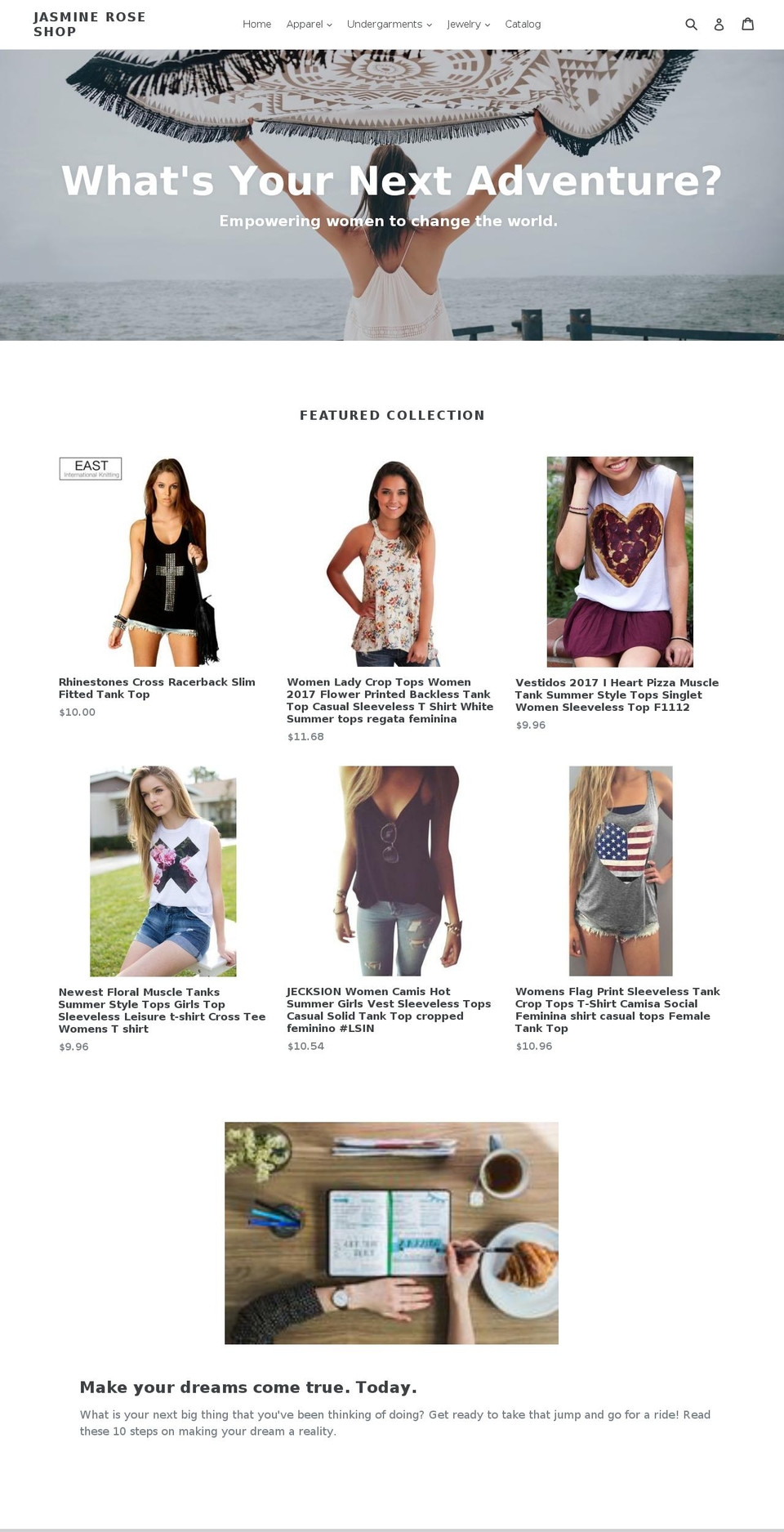jasmineroseshop.com — Shopify storefront screenshot