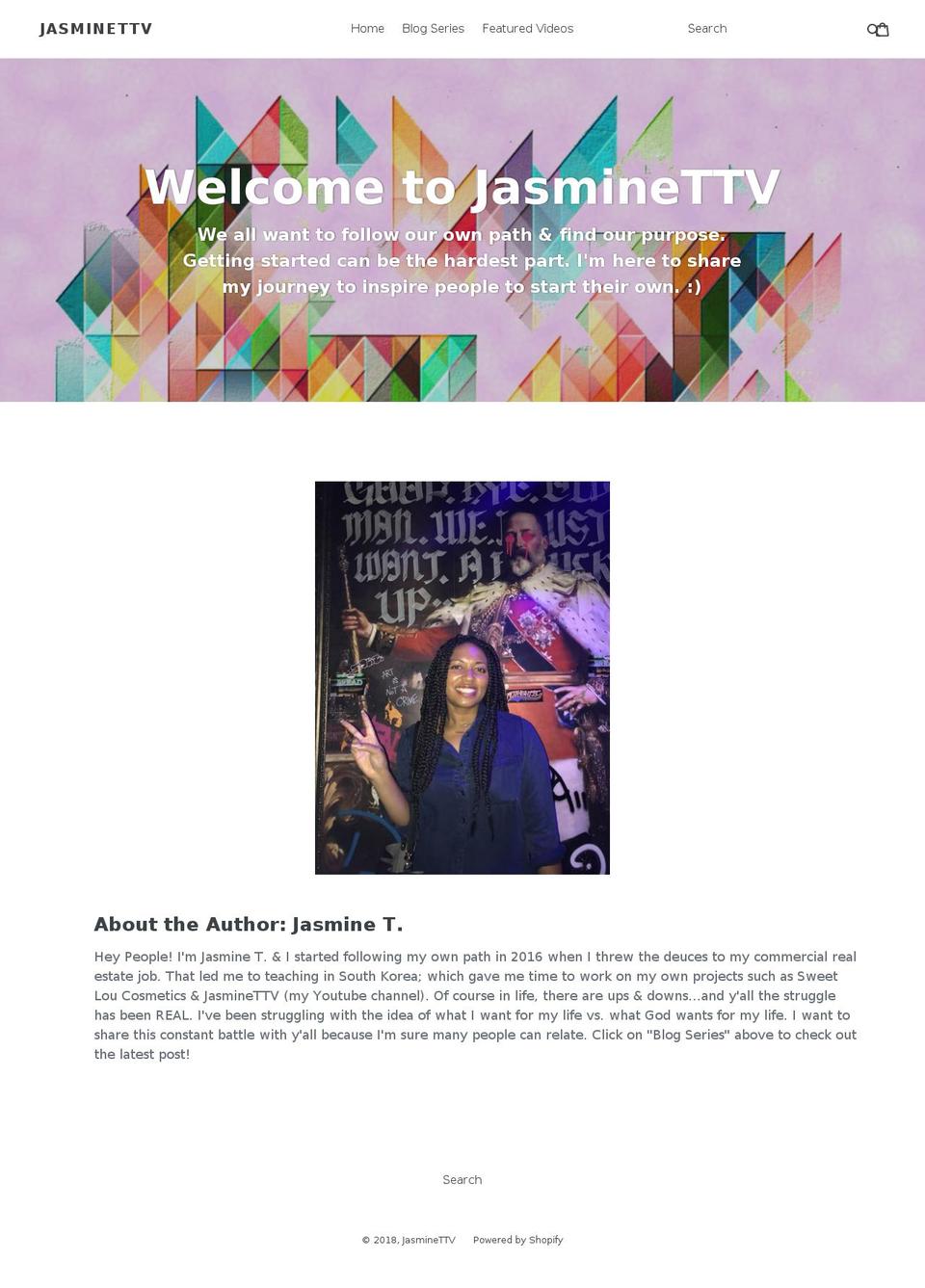 jasminettv.com — Shopify storefront screenshot