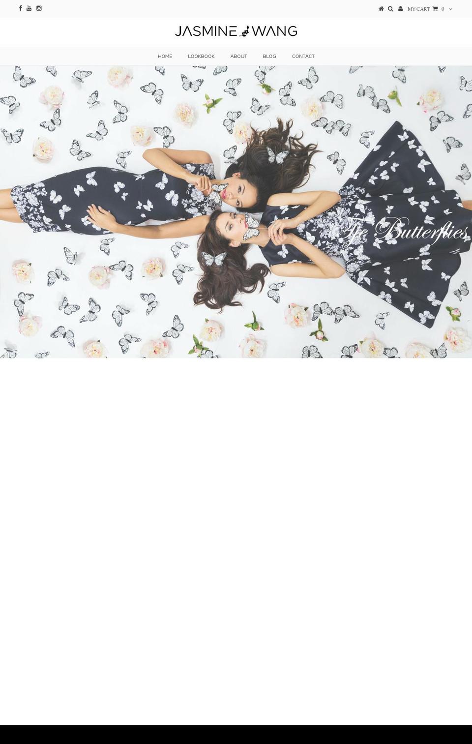 jasminewang.net shopify website screenshot