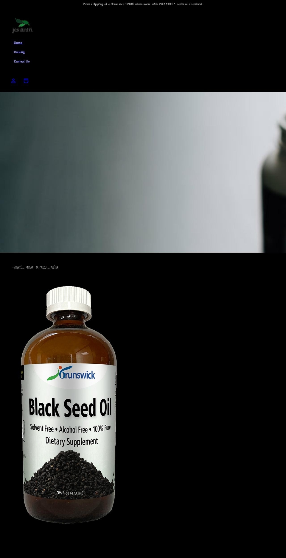 jasnutri.com shopify website screenshot