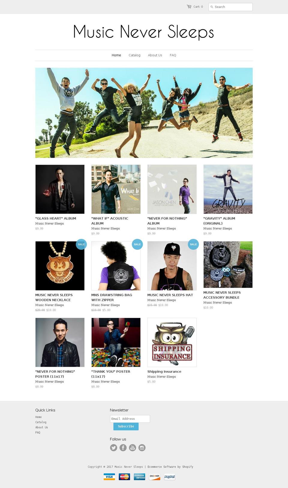 jasonchenstore.com shopify website screenshot