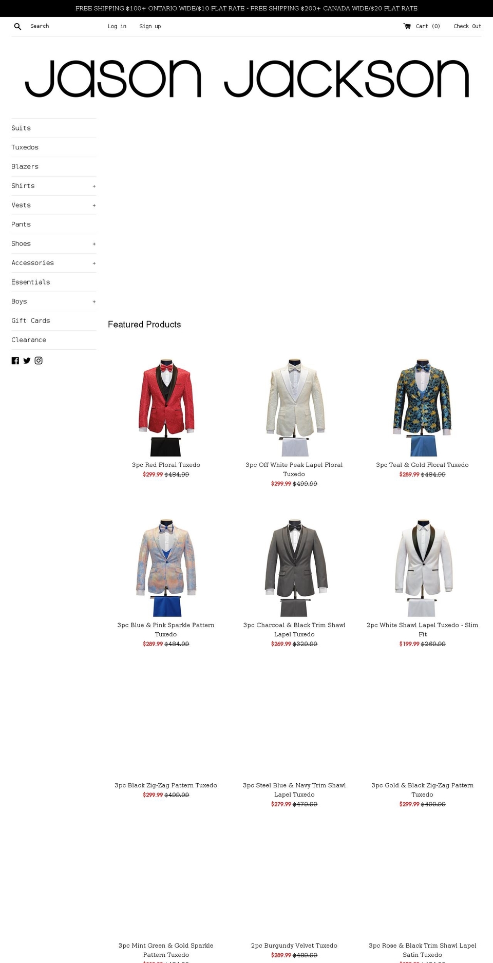 jasonjacksononline.com shopify website screenshot