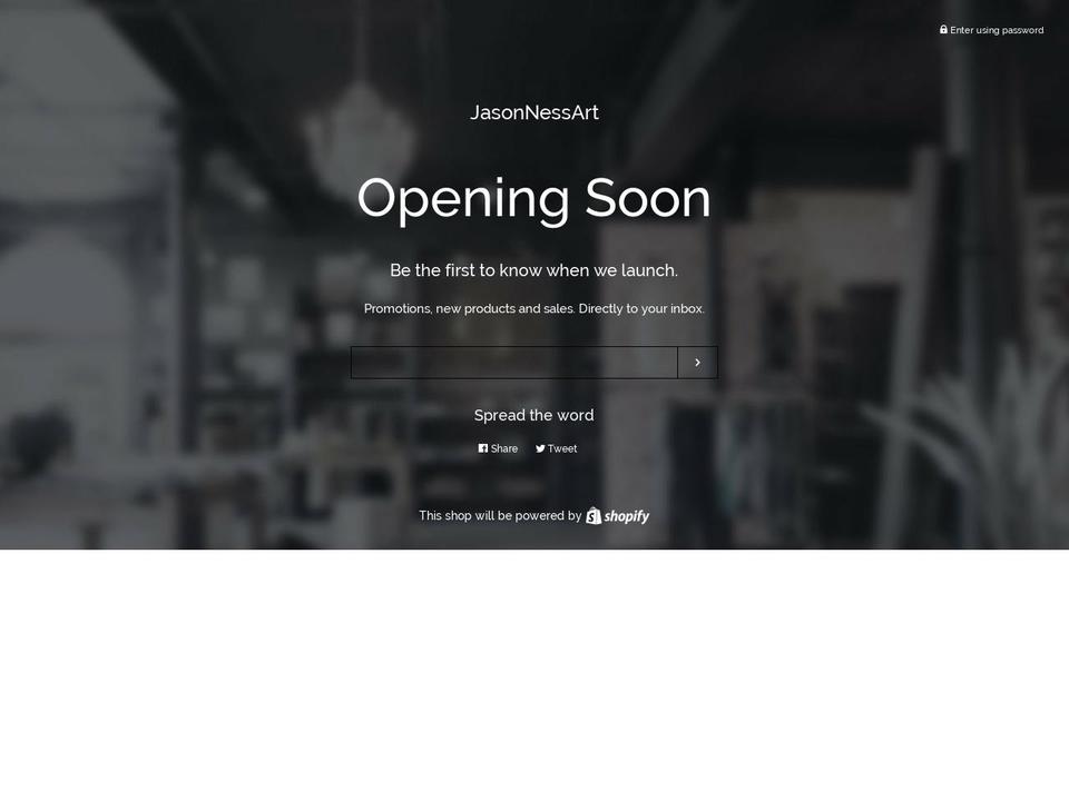 jasonnessart.com — Shopify storefront screenshot