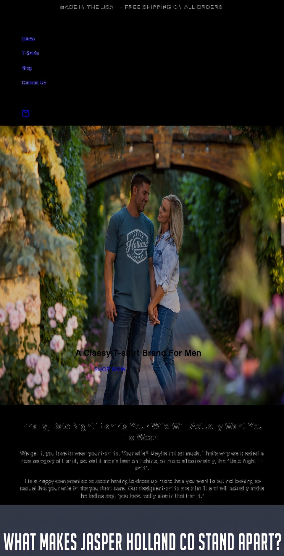 jasperhollandco.com shopify website screenshot