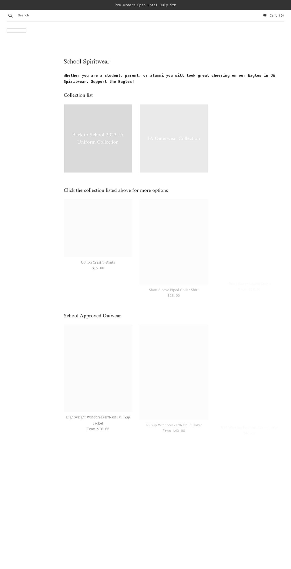 jaspiritshop.com shopify website screenshot