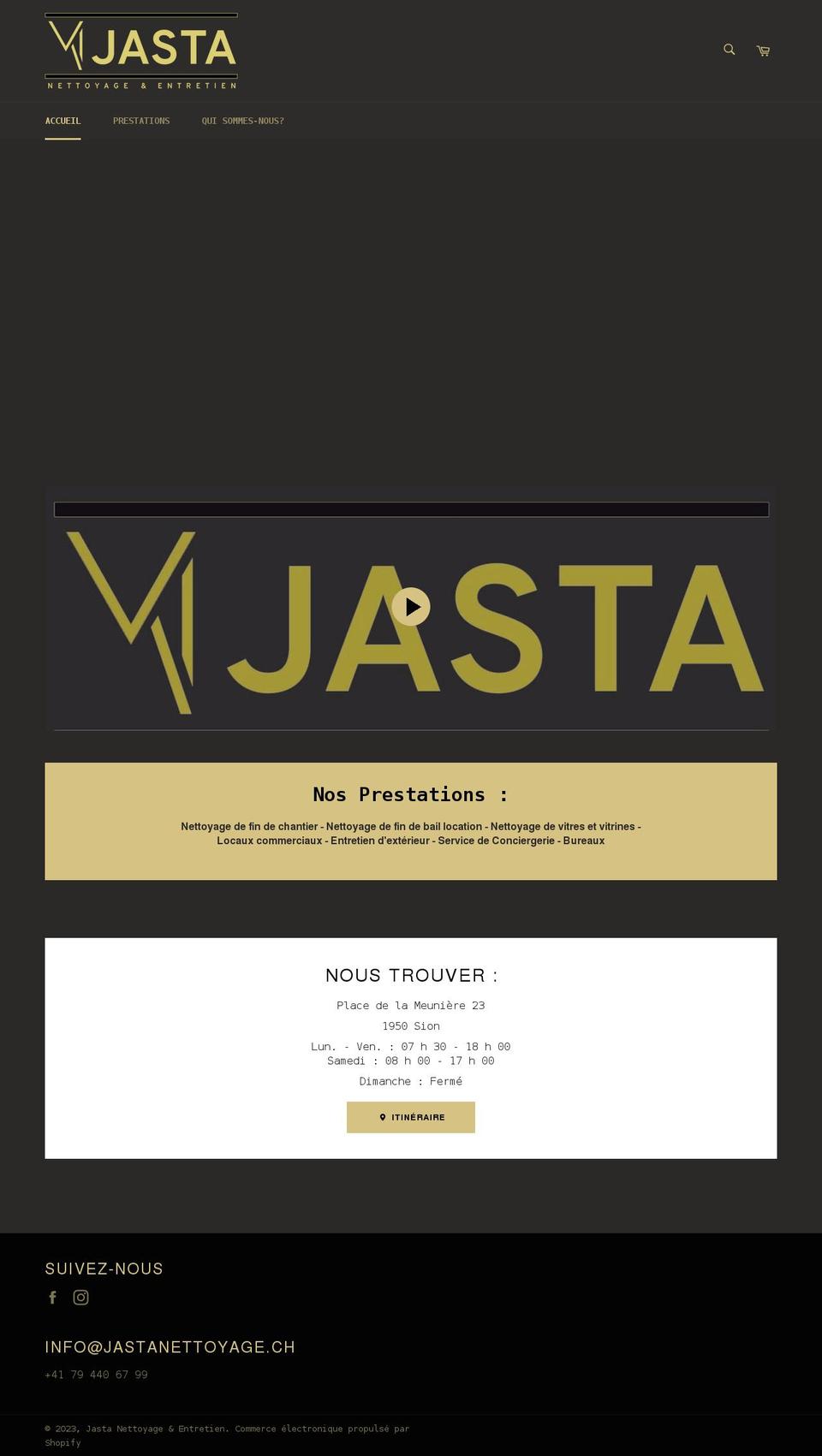 Jasta Nettoyage Shopify theme site example jastanettoyage.ch