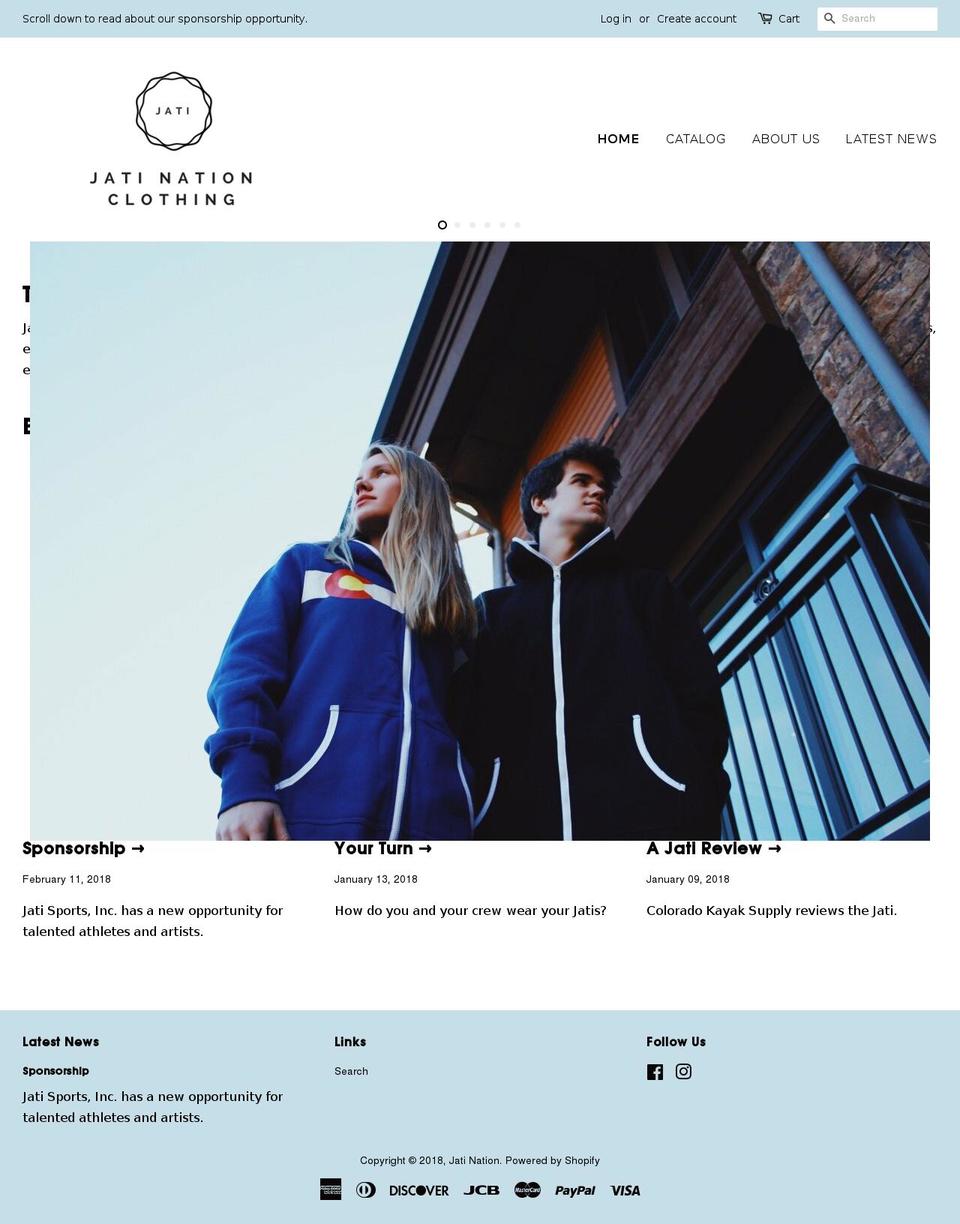 jatination.com shopify website screenshot