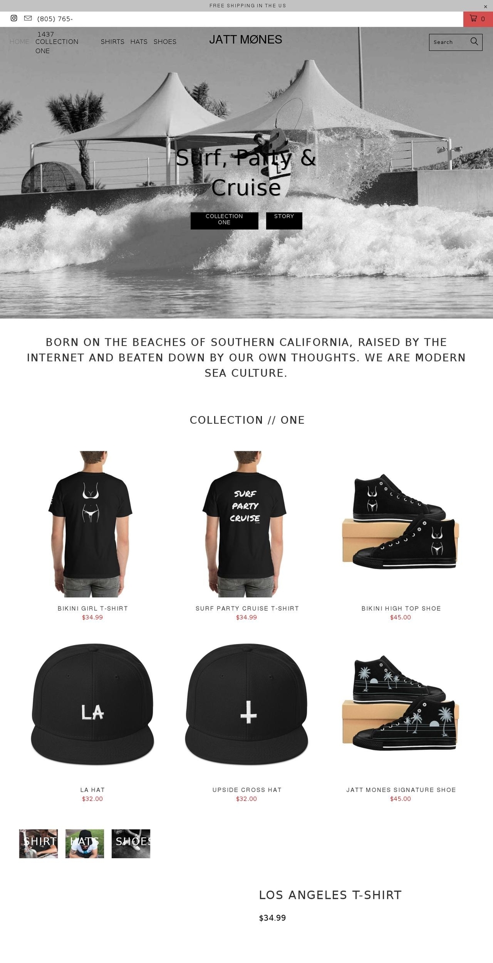 jattmones.com — Shopify storefront screenshot