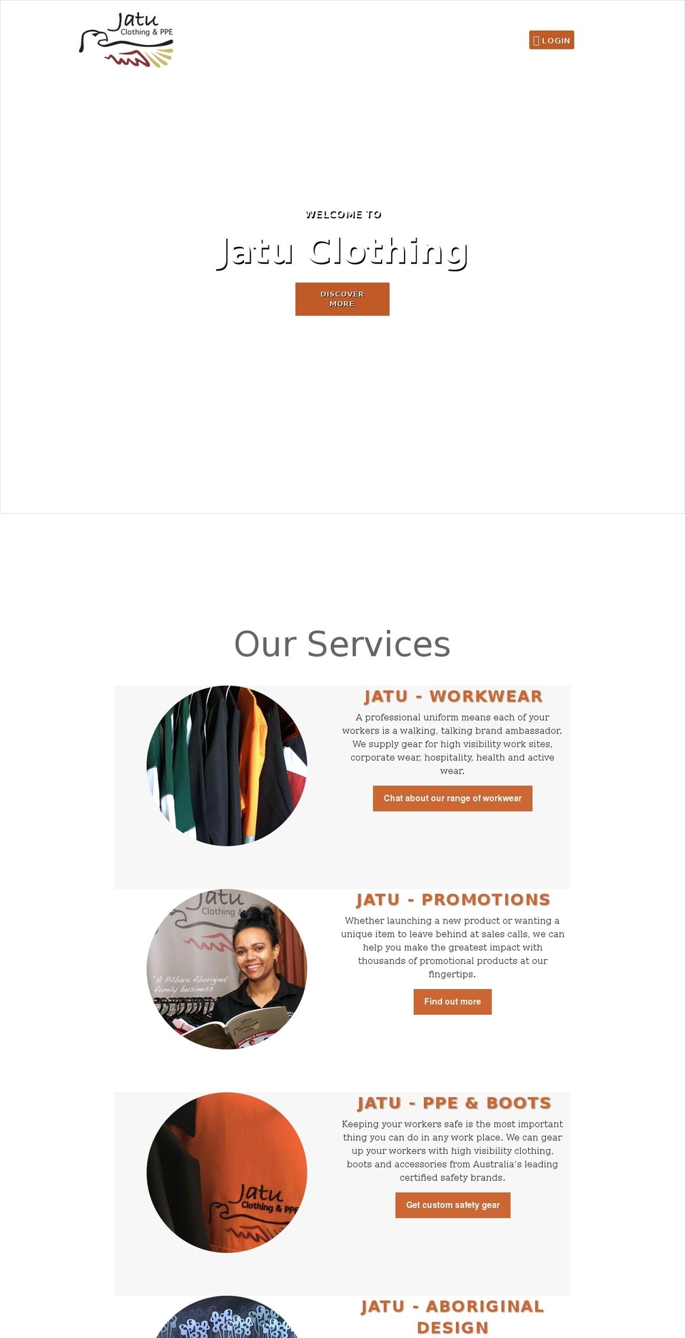 jatuclothing.com shopify website screenshot