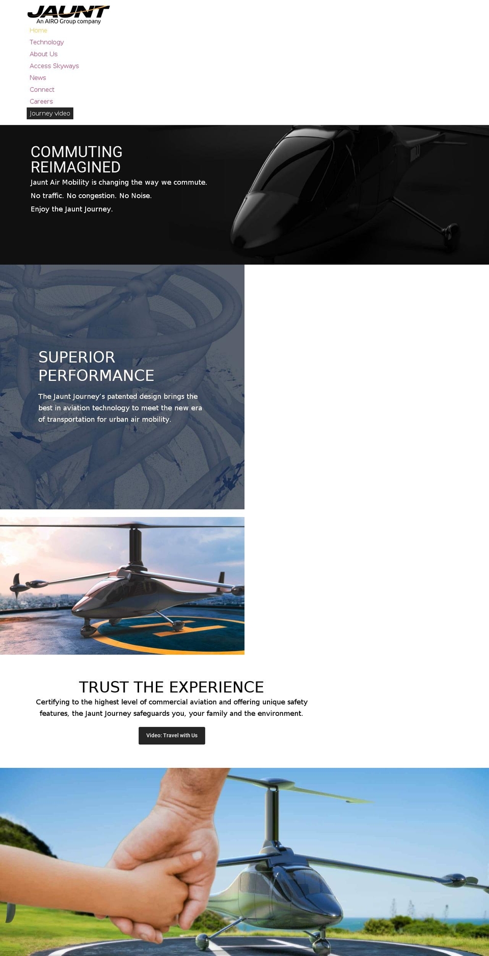 jauntairmobility.com shopify website screenshot
