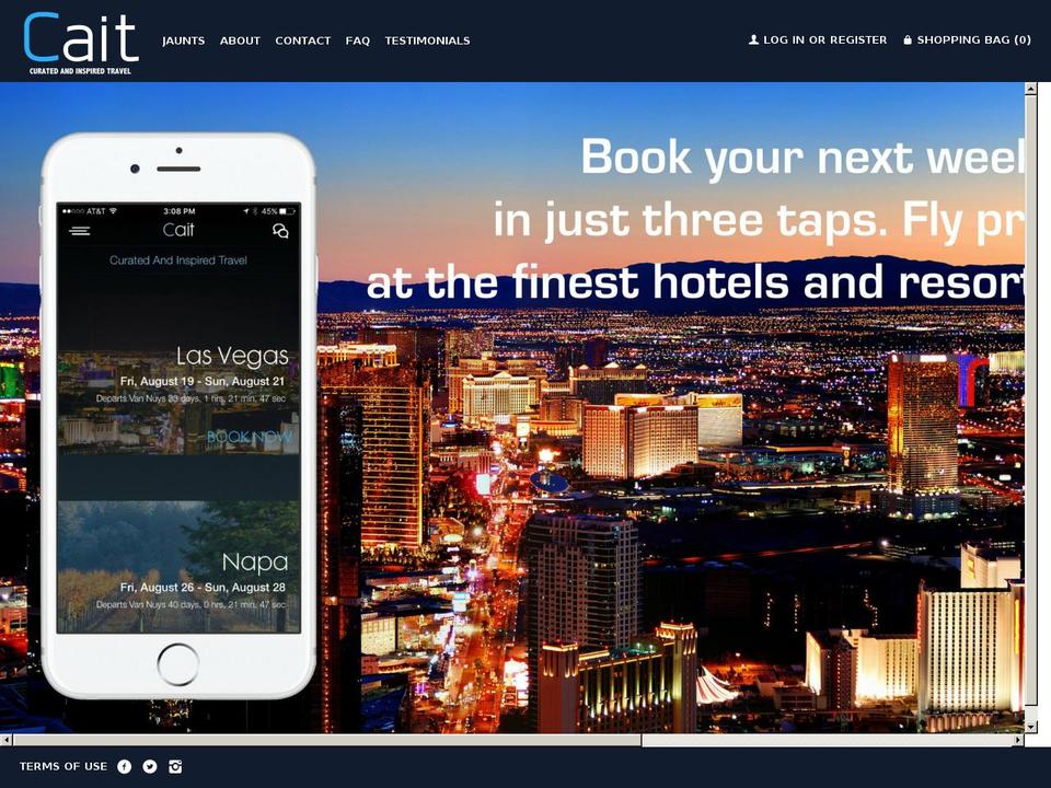 jauntjet.com — Shopify storefront screenshot
