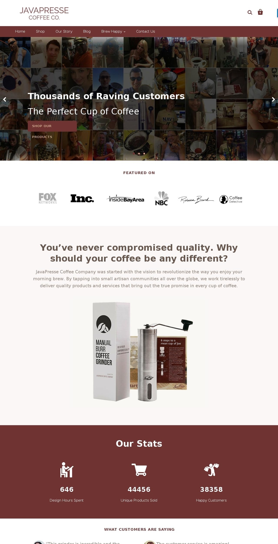 javapresse.com shopify website screenshot