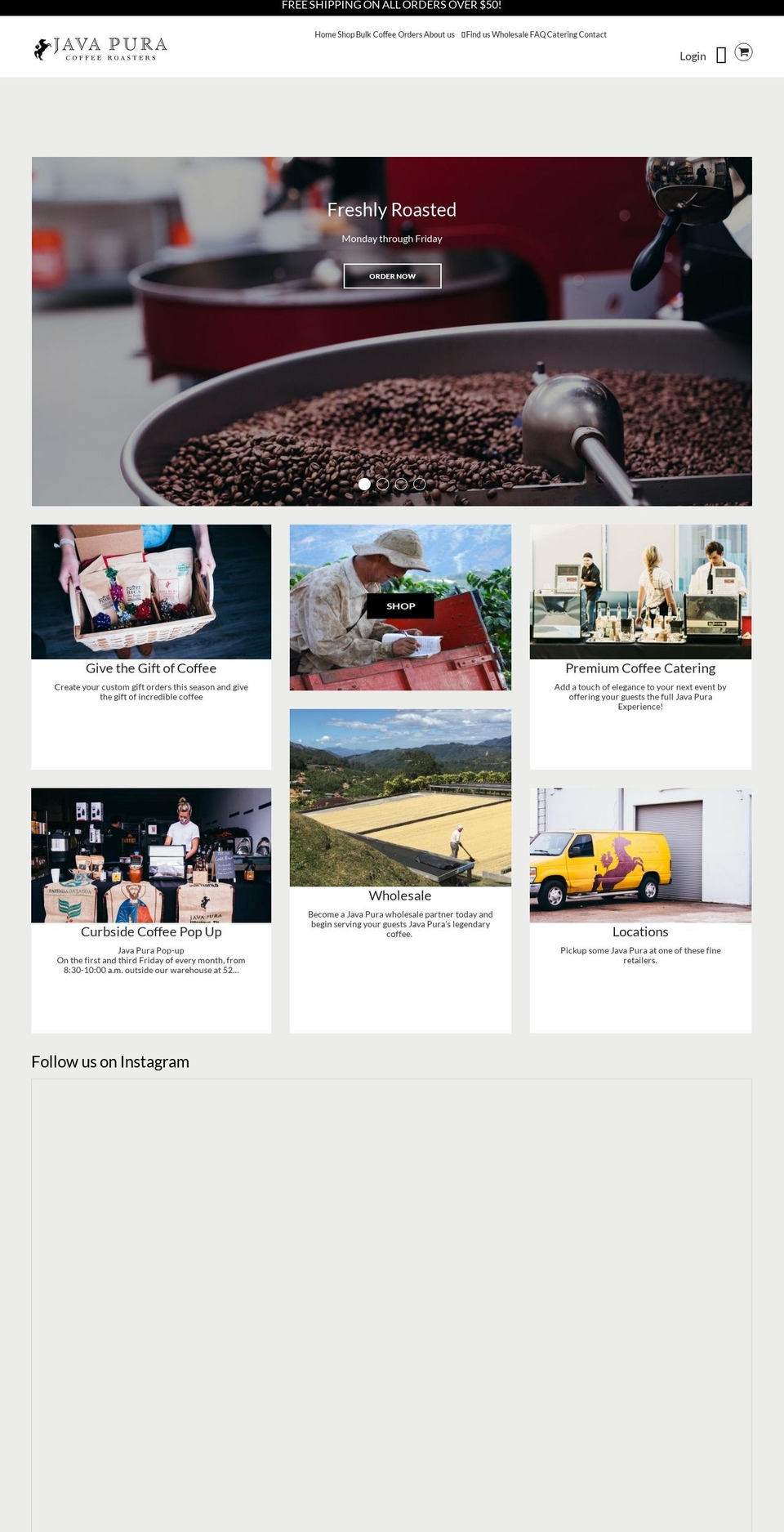 javapura.com shopify website screenshot