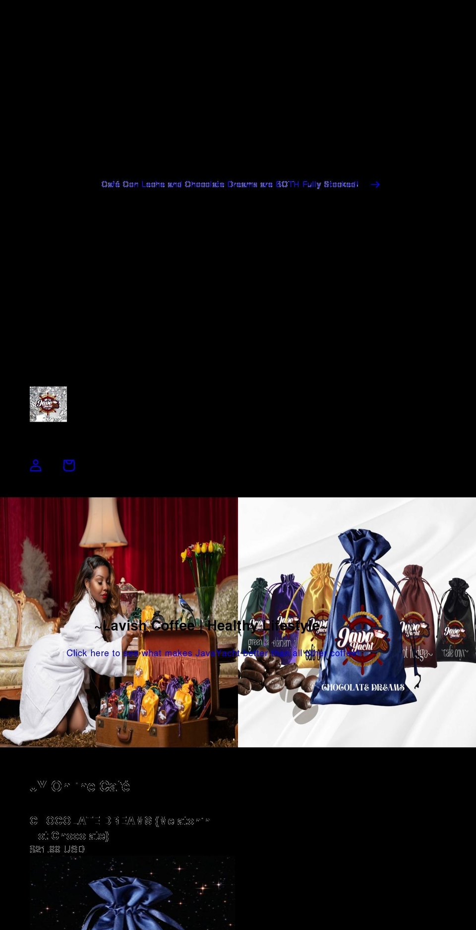 javayacht.com shopify website screenshot