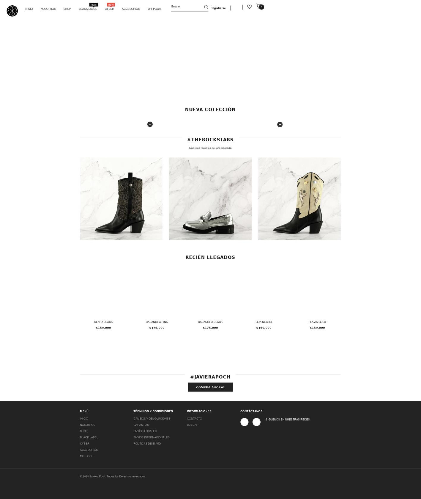 javierapoch.com shopify website screenshot