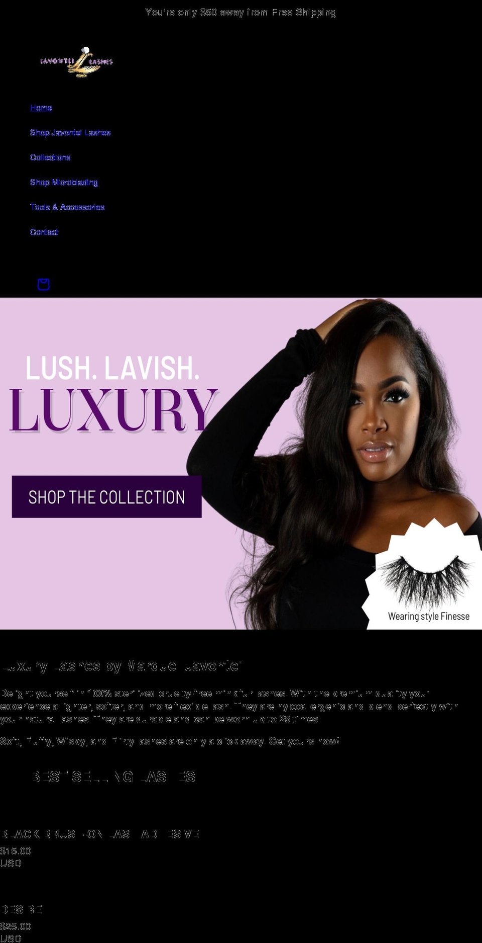 javontei.com shopify website screenshot