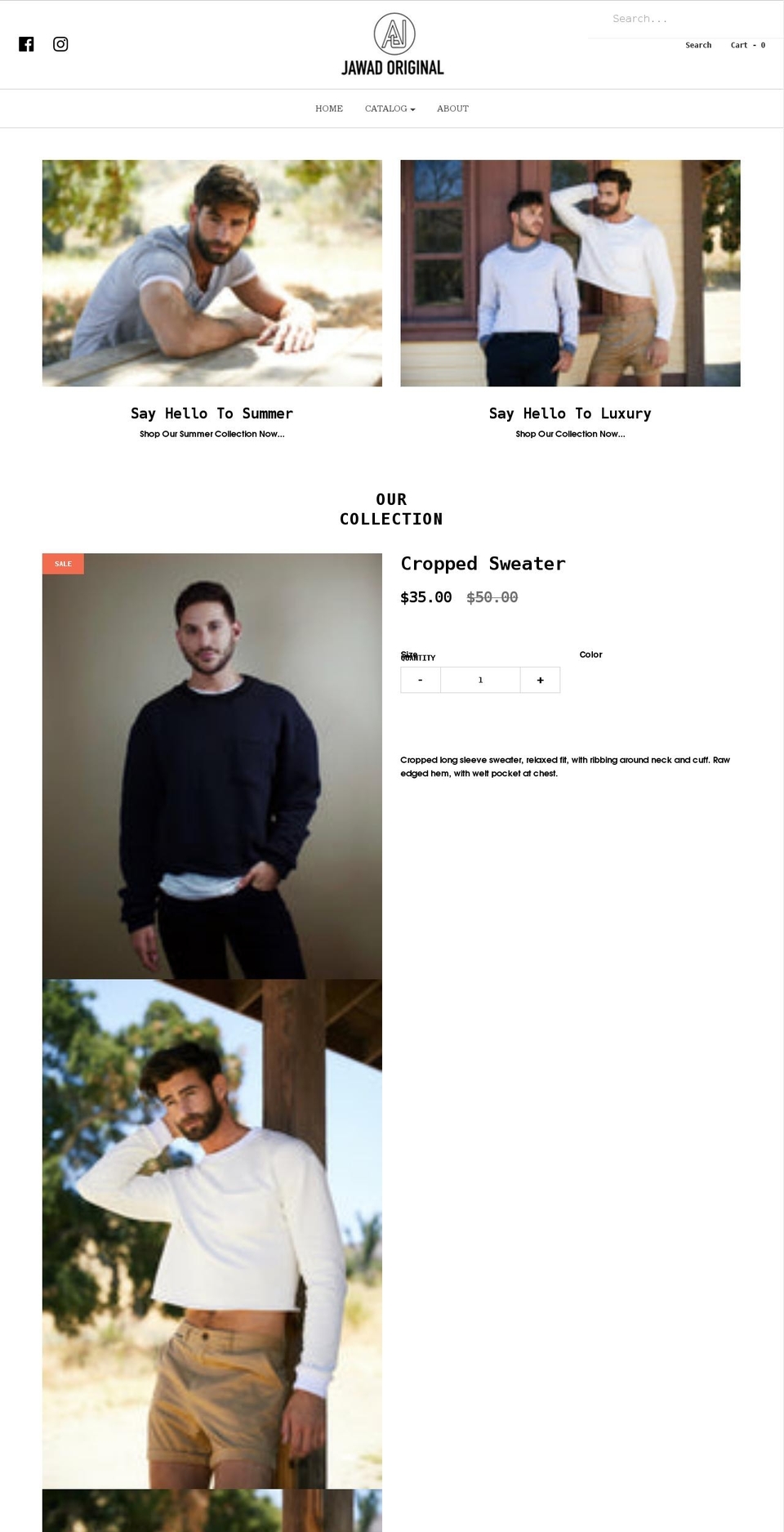 jawadoriginal.com shopify website screenshot