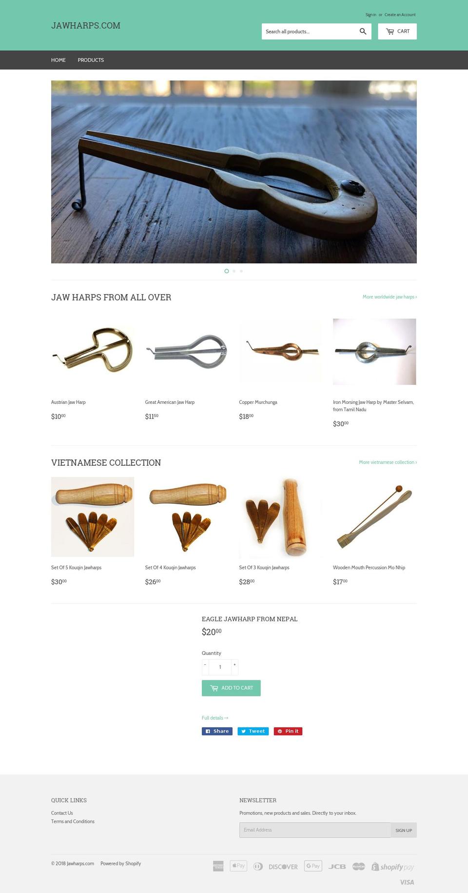 jawharps.com — Shopify storefront screenshot