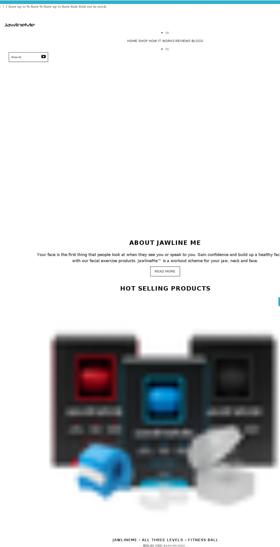 jawlineme.com — Shopify storefront screenshot