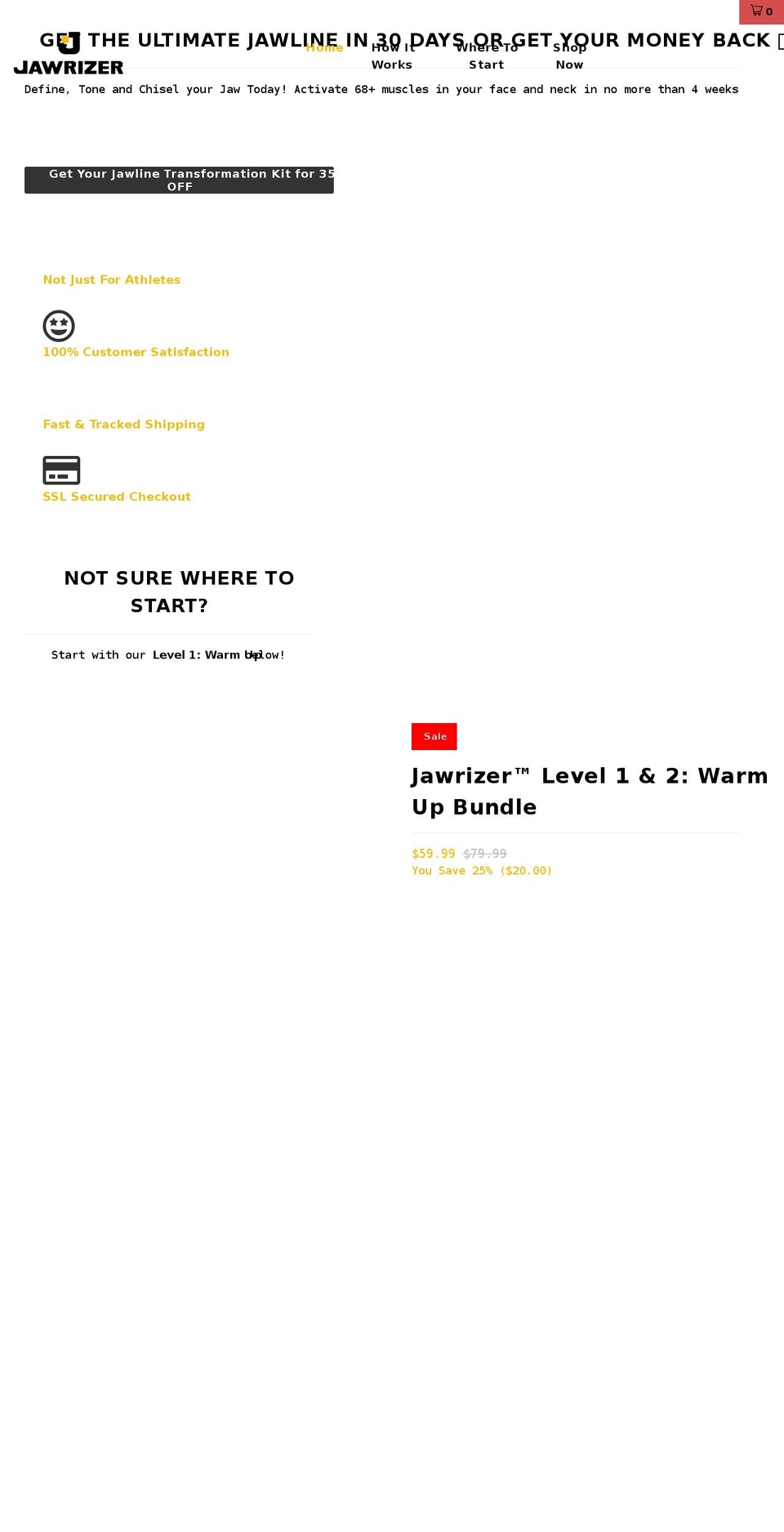 jawrizer.com shopify website screenshot