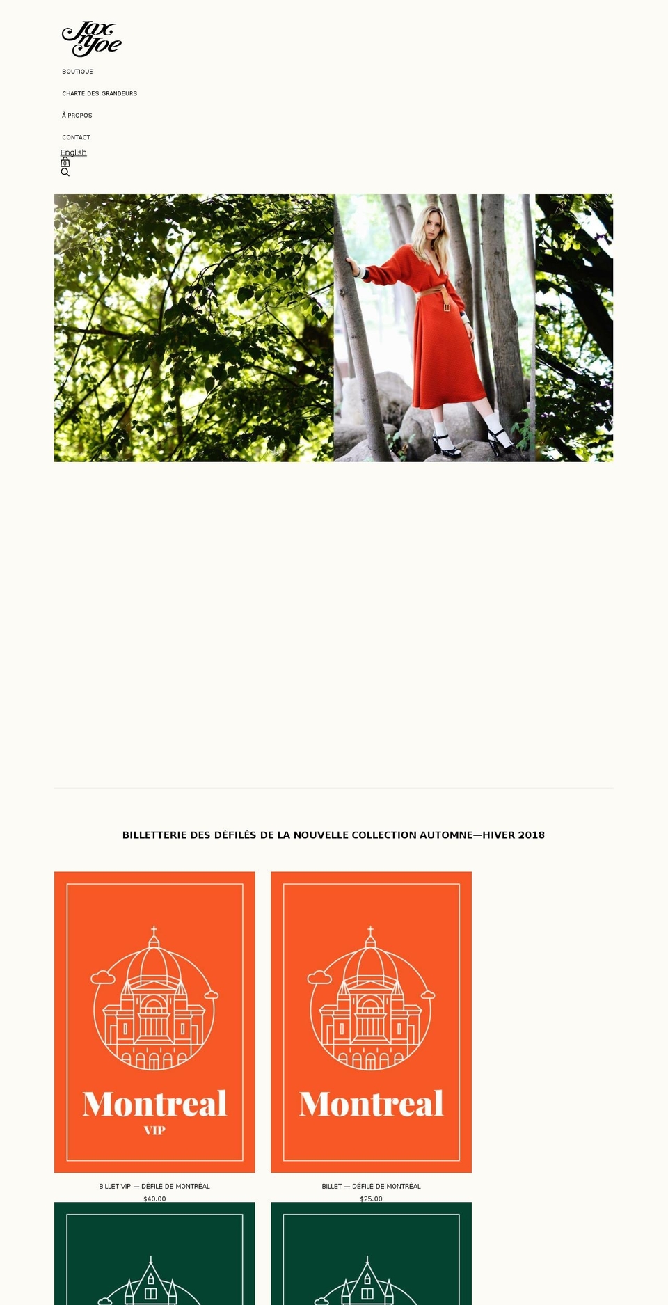 jaxandjoe.com — Shopify storefront screenshot