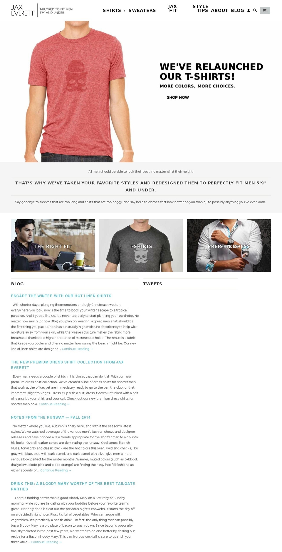 jaxeverett.com shopify website screenshot